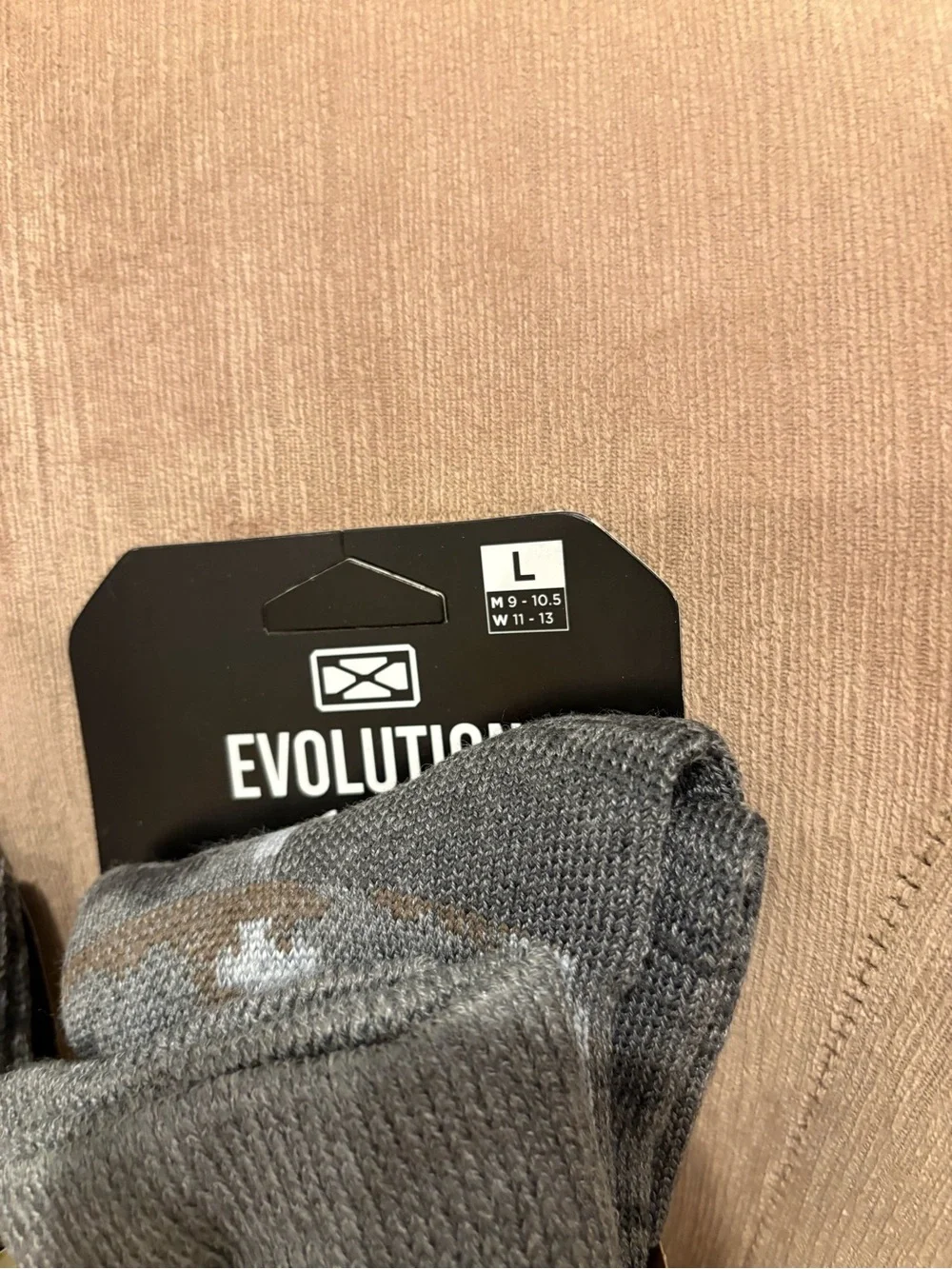 Bundle 2 Extreme Technical Socks Evolution Wool Large  Gray Camo